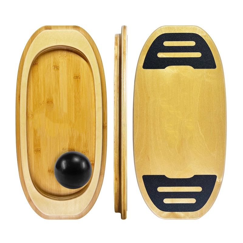 Balance Board Fitness - บอร์ดทรงตัวระดับมืออาชีพ สำหรับฝึกโยคะ ฟิตเนส ฝึกสมดุล ใช้สำหรับเล่นสเก็ตบอร์ด เล่นเซิร์ฟบนบก
