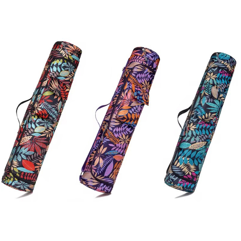 Yoga And Fitness Mat - กระเป๋าโยคะพิมพ์ลายใหม่ กระเป๋าใส่เสื่อโยคะ กระเป๋าใส่เสื่อกีฬา กระเป๋าใส่เสื่อพิลาทิส กระเป๋าเป้สะพายหลังสำหรับเต้น กระเป๋าใส่เสื่อฟิตเนส