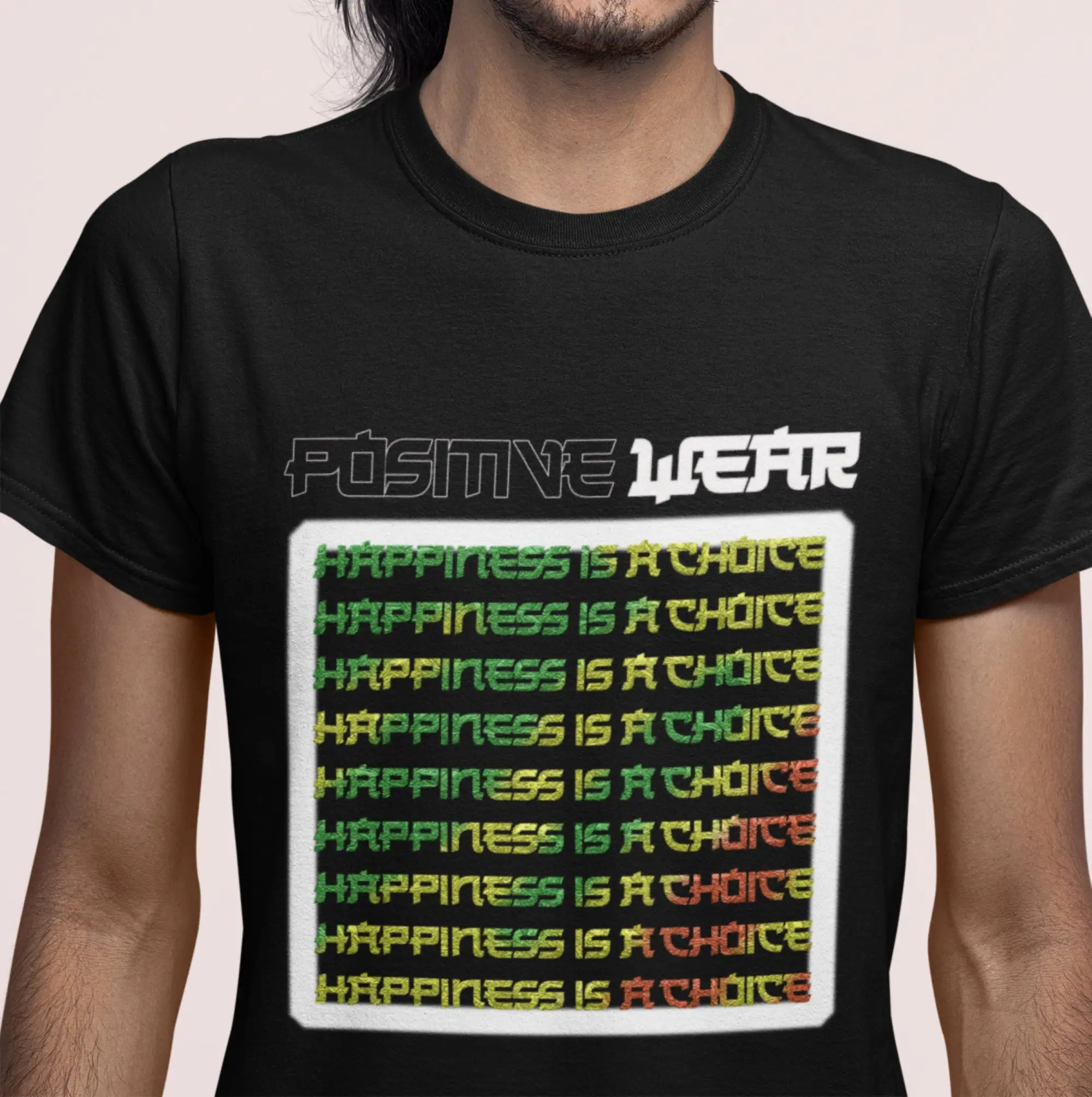 Yoga Fitness Quotes - เสื้อยืดแฮปปี้เนส ยูนิเซ็กส์ ผ้าคอตตอนหนา เสื้อยืดข้อความสร้างแรงบันดาลใจ เสื้อยืดโยคะ ฟิตเนส