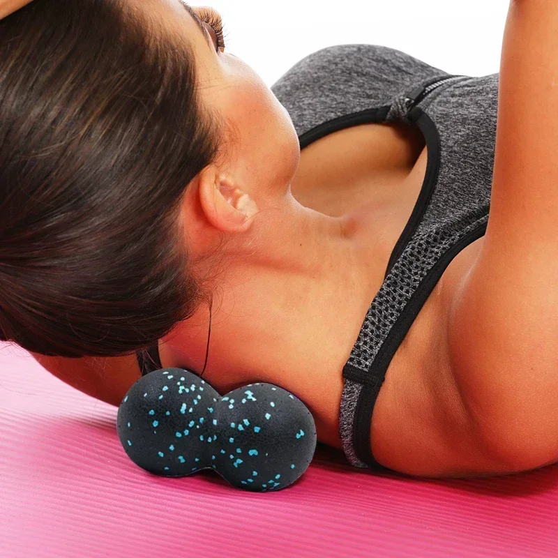 Yoga Fitness Ball - EPP 8 ซม.ลูกบอลถั่วลิสงนวด Fascia Ball ความหนาแน่นสูงผ่อนคลายกล้ามเนื้อลาครอสฟิตเนสโยคะ