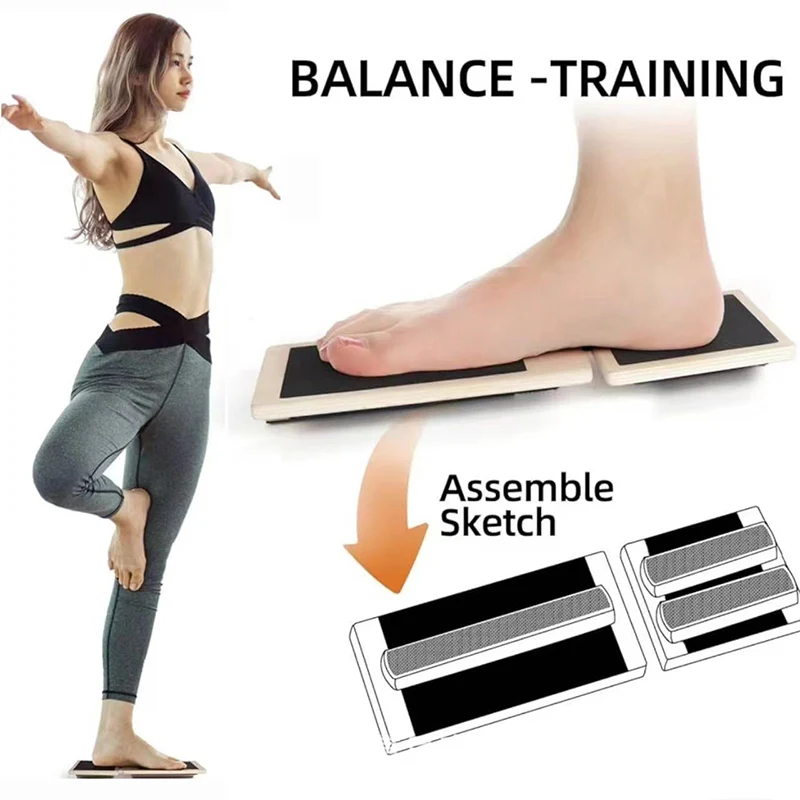 Balance Board Fitness - ไม้เทรนเนอร์เท้าเดี่ยว BALANCE BOARD สําหรับบัลเล่ต์พิลาทิสข้อเท้า Strength Training