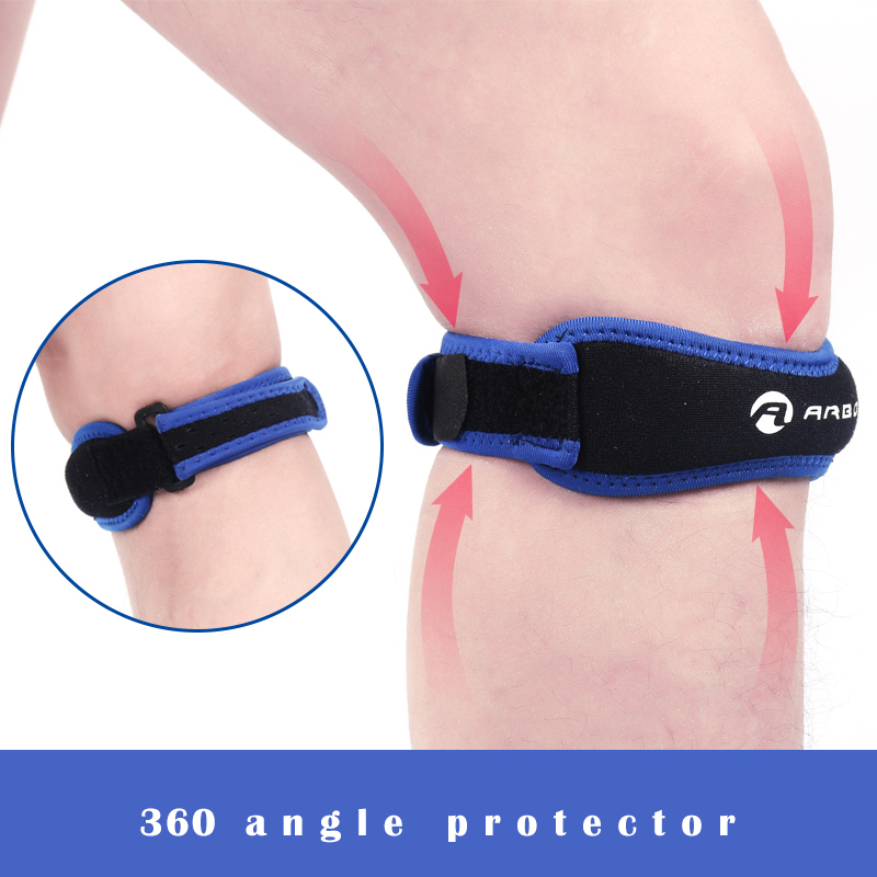 Knee Sleeve Compression - 1 PC เข่า Patellar Tendon เข่าสนับสนุนสายรัดรั้งปรับ