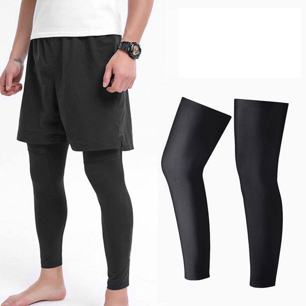 Knee Sleeve Compression - อุปกรณ์ป้องกันแสงแดด ปลอกขา ปลอกแขนบีบอัดขา บาสเก็ตบอล กีฬา สนับเข่า