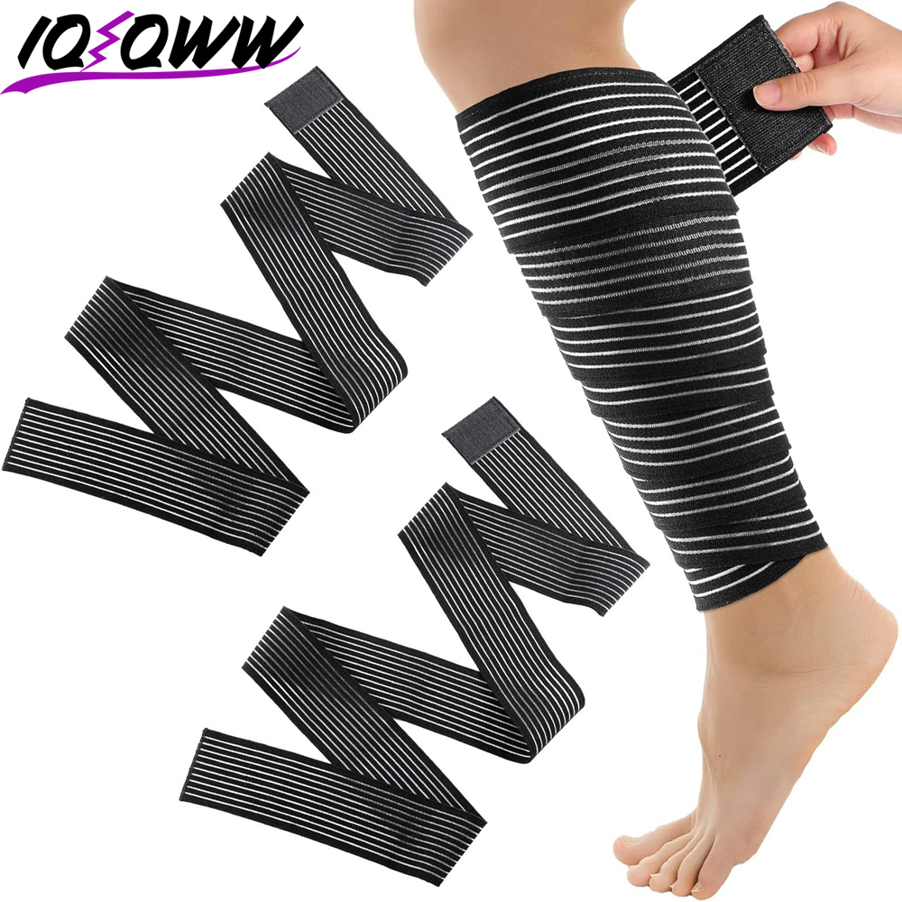Knee Sleeve Compression - 1PCS 40-300 ซม.การบีบอัดผ้าพันแผล Protector เข่าสนับสนุนรั้งกีฬาสายรัดข้อศอกยืดหยุ่นขาแถบ Elast