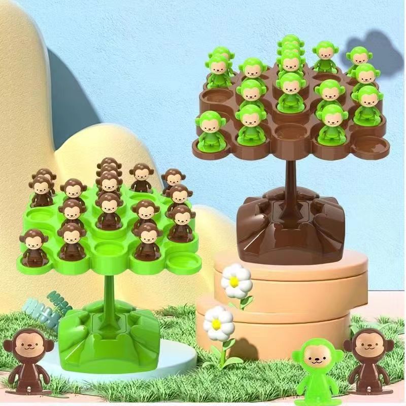 Balance Board Fitness - Monkey Balance Tree Focus Balance การฝึกอบรมของเล่นเด็กพับเพลง