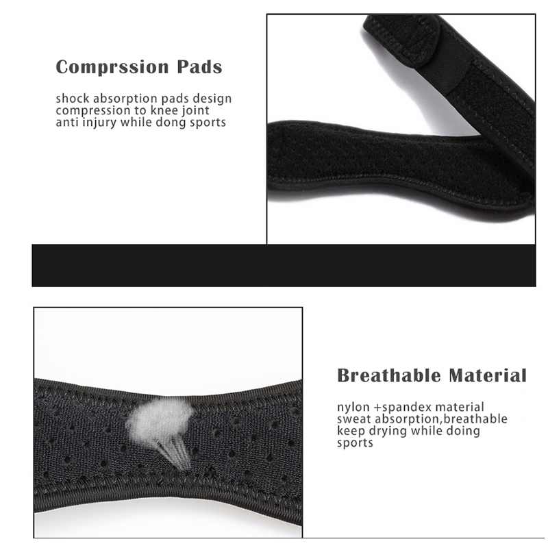 สายรัดพยุงเข่าแบบปรับได้ 1 ชิ้ - Knee Sleeve Compression บทวิจารณ์และราคา