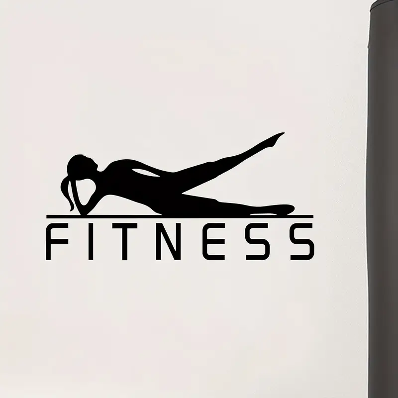 สติกเกอร์ไวนิลรูปสาวออกกำลังกา - Yoga Fitness Wallpaper บทวิจารณ์และราคา