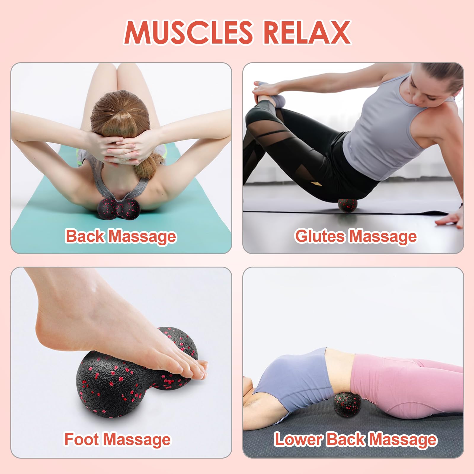Hollow โยคะ Roller นวดถั่วลิสง - Yoga Fitness Ball บทวิจารณ์และราคา
