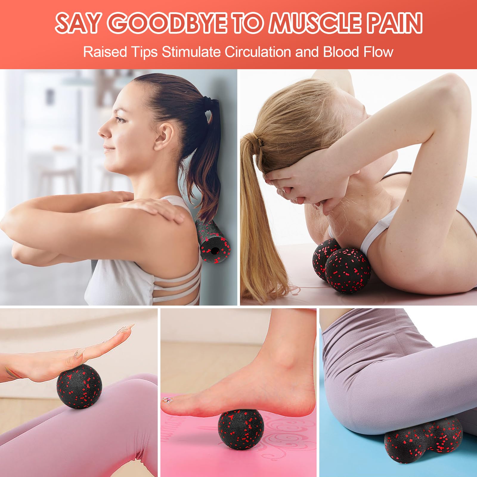 Hollow โยคะ Roller นวดถั่วลิสง - Yoga Fitness Ball บทวิจารณ์และราคา