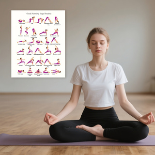 โปสเตอร์ฝึกโยคะ, ศิลปะตกแต่งผน - Yoga Fitness Wallpaper บทวิจารณ์และราคา