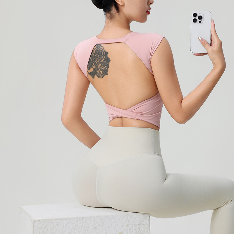 ผู้หญิงBacklessฟิตเนสเสื้อผ้าF - Yoga Fitness Wear บทวิจารณ์และราคา