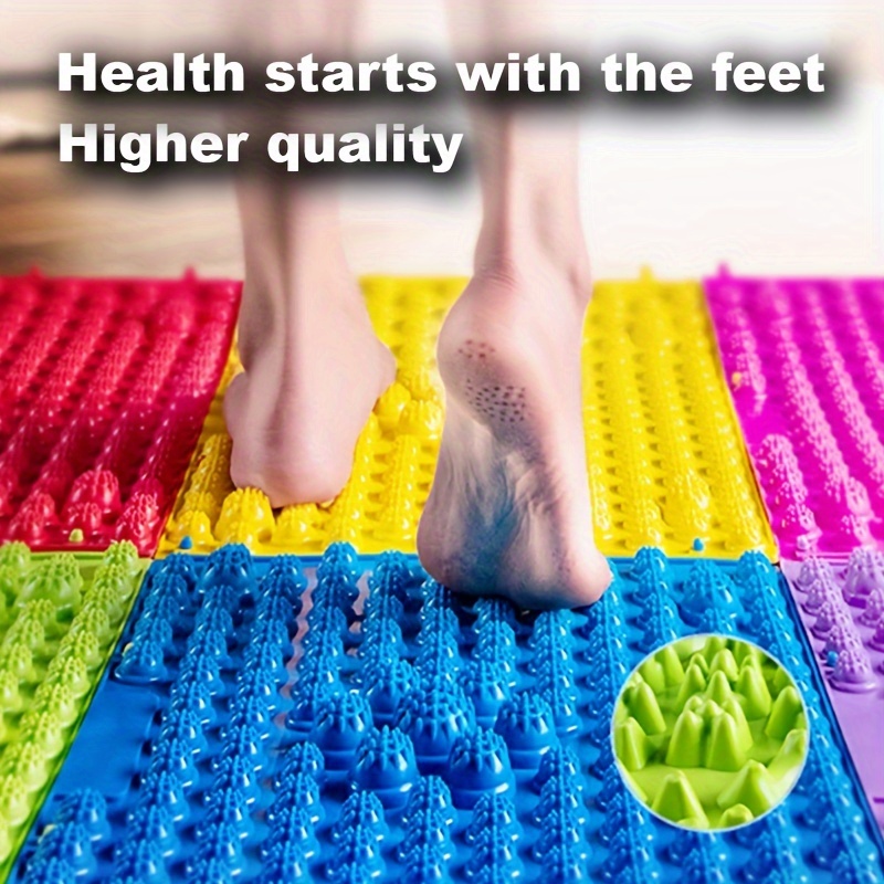 เบาะนวดเท้าฝังเข็มเบาะนวดกดจุด - Yoga And Fitness Mat บทวิจารณ์และราคา