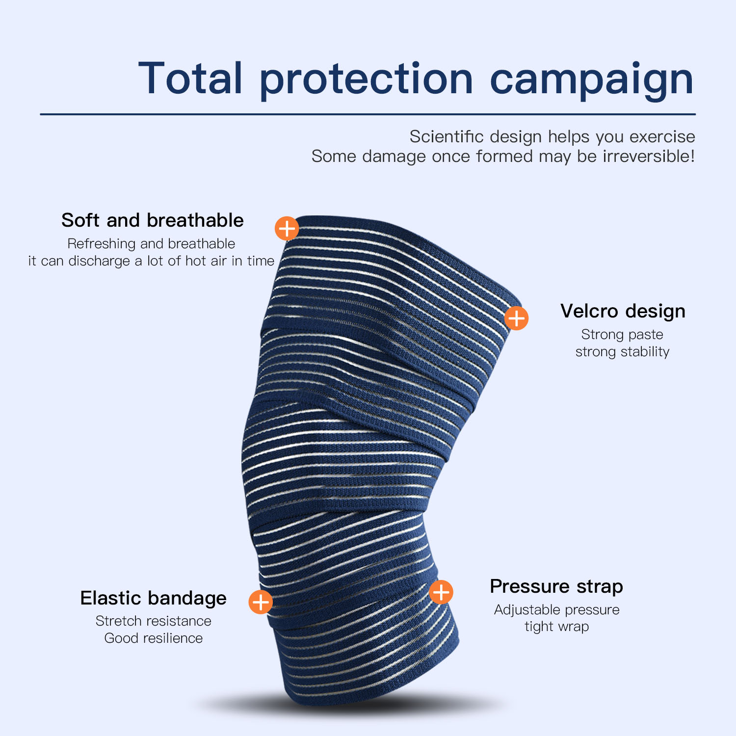 1 PC เทปผ้าพันแผลการบีบอัดข้อเ - Knee Sleeve Compression บทวิจารณ์และราคา