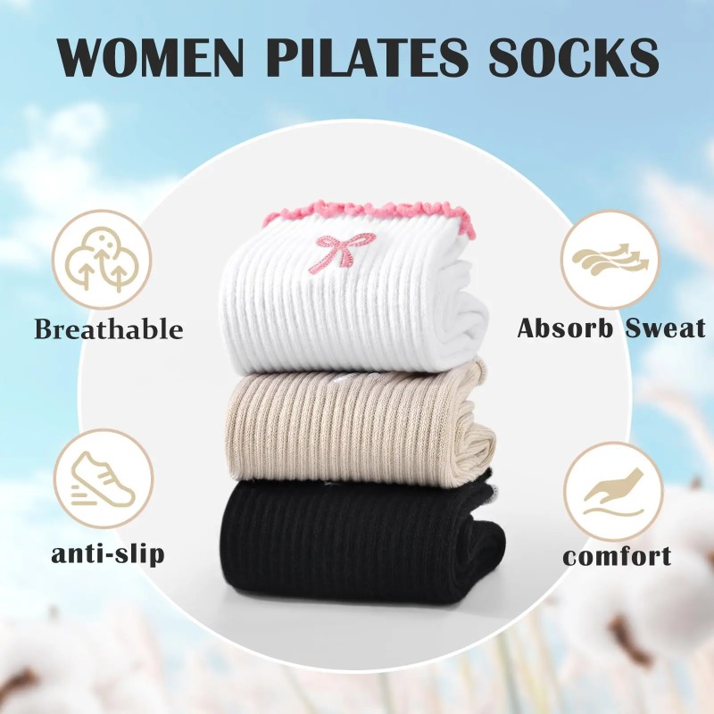 ถุงเท้าโยคะมืออาชีพ สายรัดผ้าฝ - Fitness Yoga & Kickfit บทวิจารณ์และราคา