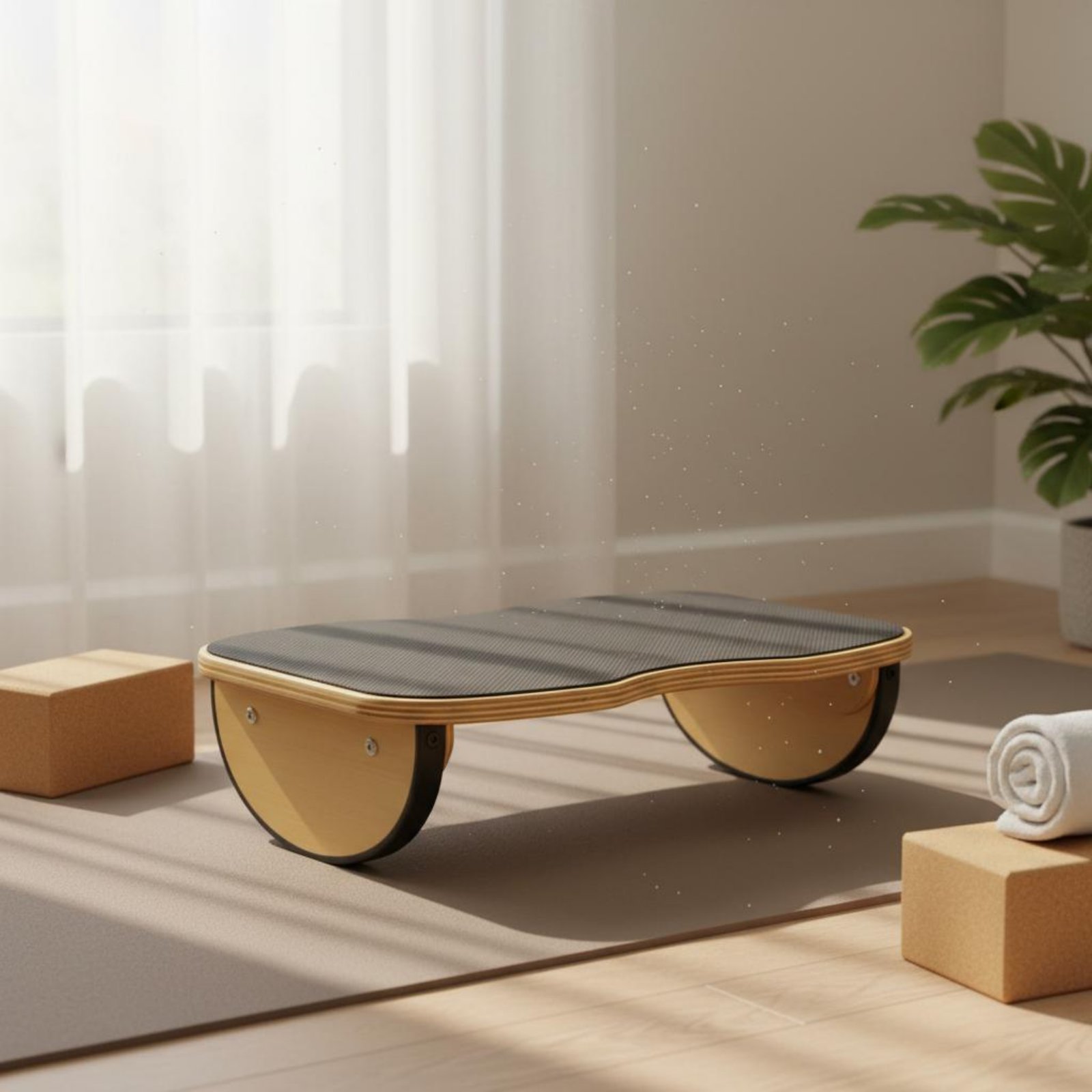 กระดานทรงตัวไม้ แบบโยก กระดานฝ - Balance Board Fitness บทวิจารณ์และราคา