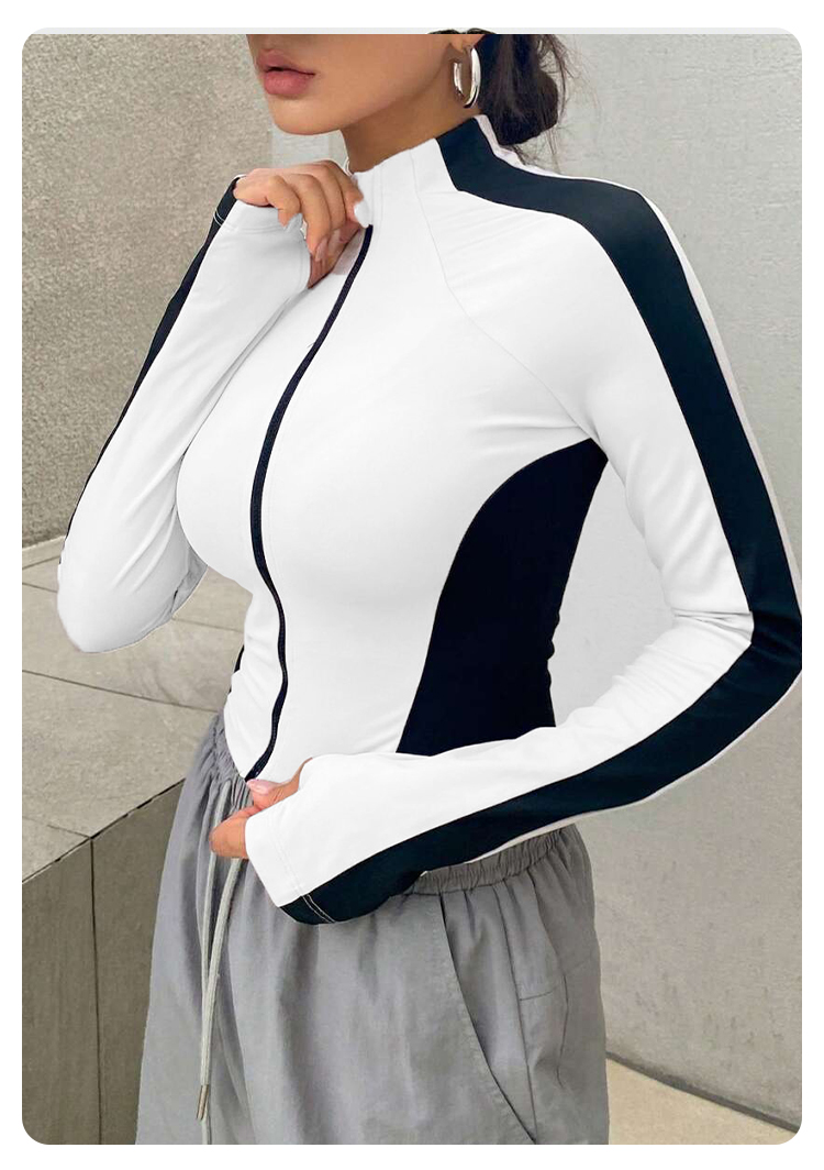 เสื้อโยคะ แจ็คเก็ตคอตั้ง แขนยา - Fitness Yoga & Kickfit บทวิจารณ์และราคา