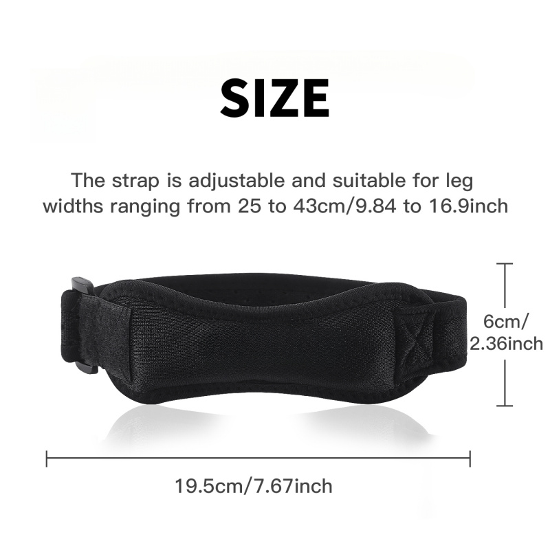 สายรัดพยุงเข่าแบบปรับได้ 1 ชิ้ - Knee Sleeve Compression บทวิจารณ์และราคา
